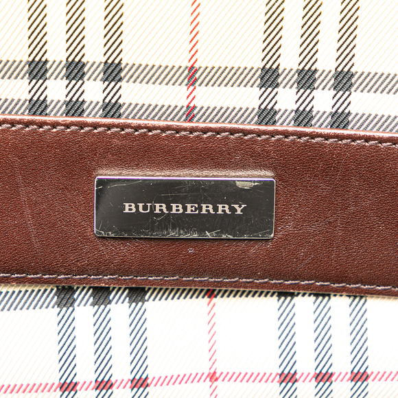 Pre-Loved Burberry House Check Canvas Crossbody - Picture 5 of 9
